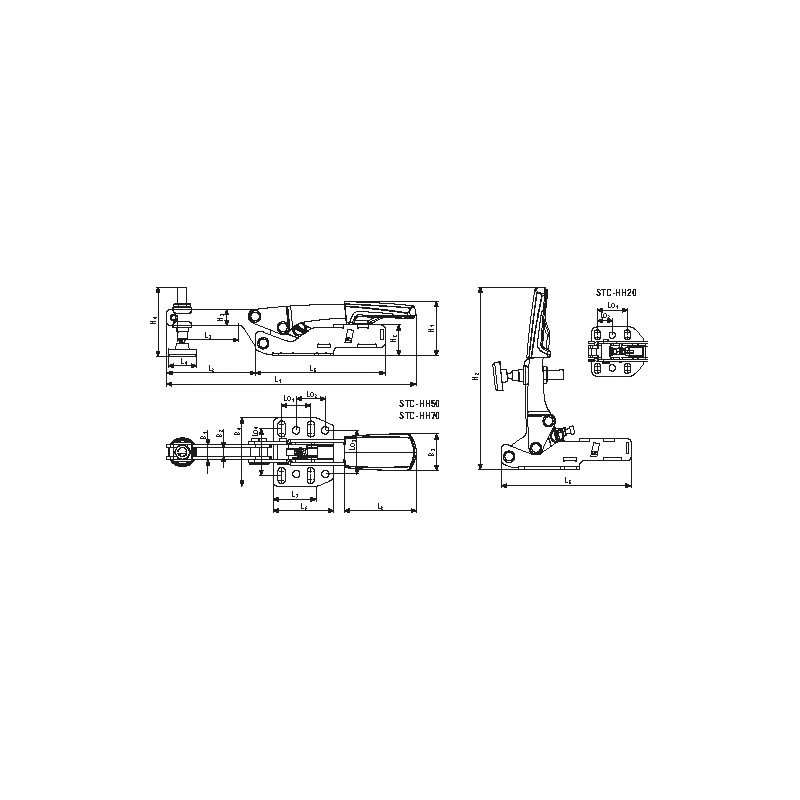 Sauterelle à Serrage Vertical 40mm Avec Bras Ouvert STC-HH50 Bessey 2 Sauterelle à Serrage Vertical 40mm Avec Bras Ouvert STC-HH50 Bessey – Image 2