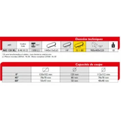 Scie à Ruban Acier 1300W L:1440mm Diam120mm NG120XL 5 Scie à Ruban Acier 1300W L:1440mm Diam120mm NG120XL -Kobleo scie a ruban acier 1300w l 1440mm diam120mm ng120xl 2