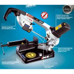 Scie à Ruban Acier 1300W L:1440mm Diam120mm NG120XL