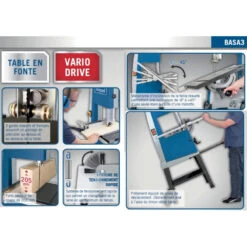 Scie à Ruban Basa 3 Avec Volants De 315mm 400V 700W Scheppach -Kobleo scie a ruban basa 3 avec volants de 315mm 400v 700w scheppach 4