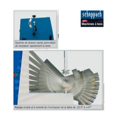 Scheppach Scie à Ruban Triphasé L:2895mm 1500W Basa 4 5 Scheppach Scie à Ruban Triphasé L:2895mm 1500W Basa 4 -Kobleo scie a ruban triphase l 2895mm 1500w basa 4 scheppach 2