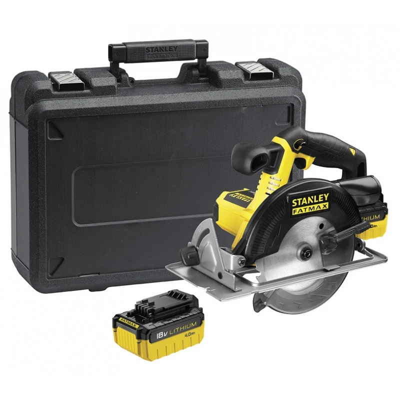 Stanley Scie Circulaire à Batterie 18V 4Ah Li-Ion 165mm Avec Coffret FMC660M2 1 Stanley Scie Circulaire à Batterie 18V 4Ah Li-Ion 165mm Avec Coffret FMC660M2