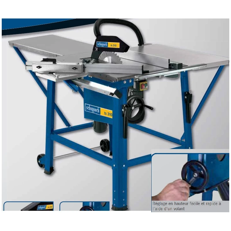 Scheppach Scie De Chantier Universelle Diam:315mm 2200W (chariot2 Rallonges ) TS 2 Scheppach Scie De Chantier Universelle Diam:315mm 2200W (chariot2 Rallonges ) TS – Image 2