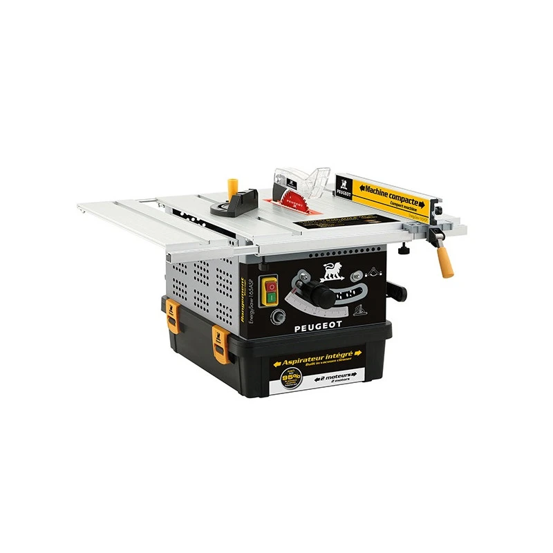 Peugeot Scie De Table Avec Aspirateur Intégré 1200W 165mm ENERGYSAW-165ASP 1 Peugeot Scie De Table Avec Aspirateur Intégré 1200W 165mm ENERGYSAW-165ASP