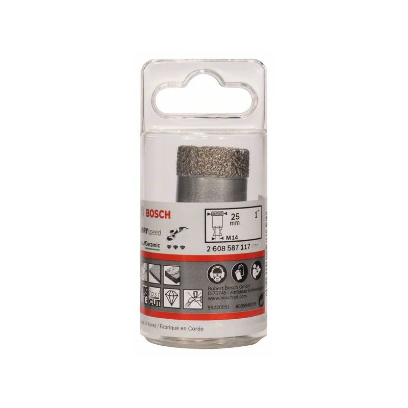 Bosch Scie Trépan Diamantée à Sec Dry Speed Best For Ceramic Diam 25mm 26085 2 Bosch Scie Trépan Diamantée à Sec Dry Speed Best For Ceramic Diam 25mm 26085 – Image 2