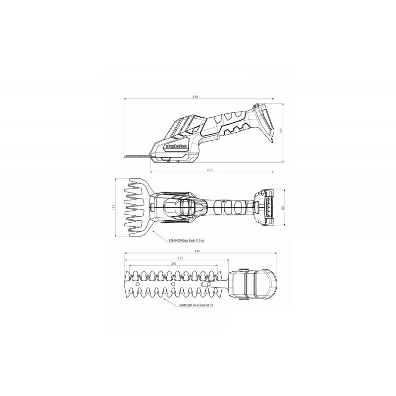 Metabo Sculpte-haie Et Cisaille à Gazon SGS 18 LTX Q 18V 20cm Produit Seul 10 Metabo Sculpte-haie Et Cisaille à Gazon SGS 18 LTX Q 18V 20cm Produit Seul – Image 10