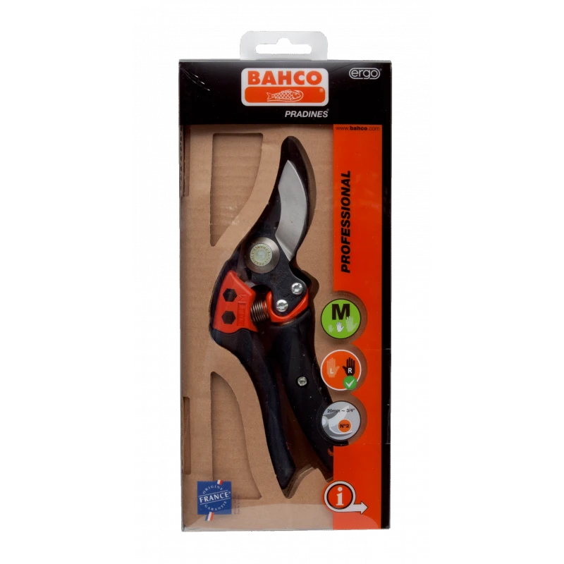 Bahco Sécateur ERGO™ Taille M Coupe 20 Mm Avec Poignée Tournante PXR-M2 4 Bahco Sécateur ERGO™ Taille M Coupe 20 Mm Avec Poignée Tournante PXR-M2 – Image 4