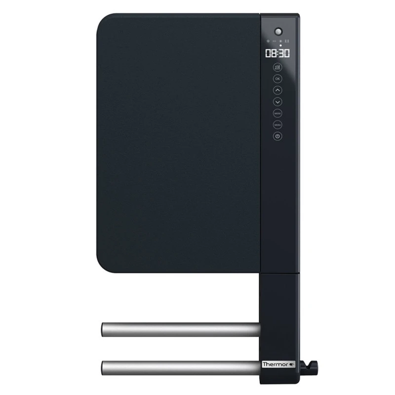 Sèche-serviettes Thermor ILLICO 3 Gris Ardoise Avec 2 Barres Sans Miroir 1 Sèche-serviettes Thermor ILLICO 3 Gris Ardoise Avec 2 Barres Sans Miroir