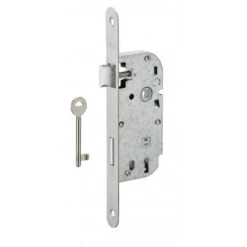 Serrure à Encastrer Axe 40 Mm PDT ½ Tour BR 1 Clé Têtière Inox Sans Gâ