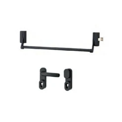 Serrure Anti-panique 1 Point Latéral Réversible Laqué Gris Porte Maxi