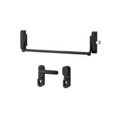 Serrure Anti-panique 3 Points Haut Bas Réversible Laqué Blanc Porte Ma