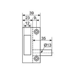 Serrure Applique Standard à 2 Gorges 467 à Pêne Dormant Seul Axe 70 Mm -Kobleo serrure applique standard a 2 gorges 467 a pene dormant seul axe 70 mm 1
