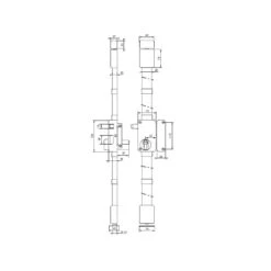Serrure BELUGA Blanche CP TRANSIT 2 à Tirage 75x130mm Droite 4 Clés -Kobleo serrure beluga blanche cp transit 2 a tirage 75x130mm droite 4 cles 1