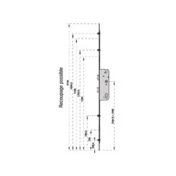 Serrure Encastrer 5 Points SECURY R4 55mm Carré 8/EA92 Hauteur Poignée -Kobleo serrure encastrer 5 points secury r4 55mm carre 8 ea92 hauteur poignee 1