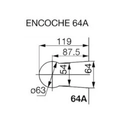 Serrure Lagune 4300 Chromé Brillant Clé Réversible -Kobleo serrure lagune 4300 chrome brillant cle reversible 2