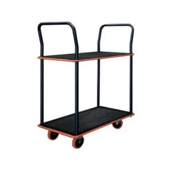 Servante Standard 120 Kg 2 Plateaux En Acier Laqué Transpratic SED2