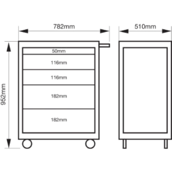 Bahco Servante "storage HUB" E72 26" 5 Tiroirs Noir Charge 600 Kg 952x510x78 -Kobleo servante storage hub e72 26 5 tiroirs noir charge 600 kg 952x510x78 bahco 2