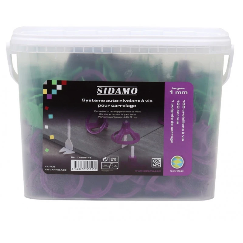Système Auto-nivelant à Vis Pour Carrelage 11255115 Largeur 1mm 1 Système Auto-nivelant à Vis Pour Carrelage 11255115 Largeur 1mm