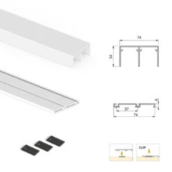 Système Coulissant Emuca Pour Armoire 2 Portes Profils Wave 16mm Blanc 7 Système Coulissant Emuca Pour Armoire 2 Portes Profils Wave 16mm Blanc -Kobleo systeme coulissant emuca pour armoire 2 portes profils wave 16mm blanc 2