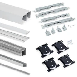 Système Coulissant Emuca Pour Armoires à 2 Portes Profils Deep 18mm