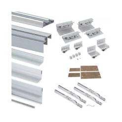 Système Coulissant Emuca Space+ Pour Armoire à 2 Portes Suspendues