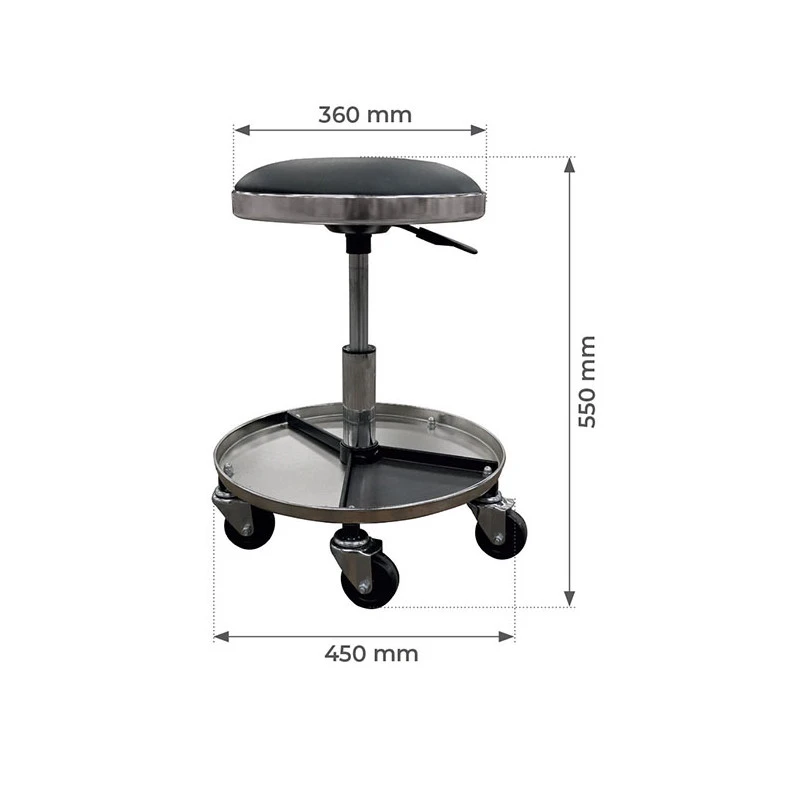 Tabouret De Mécanicien Réglable En Hauteur Maxi. 550 Mm TAB 4 Tabouret De Mécanicien Réglable En Hauteur Maxi. 550 Mm TAB – Image 4