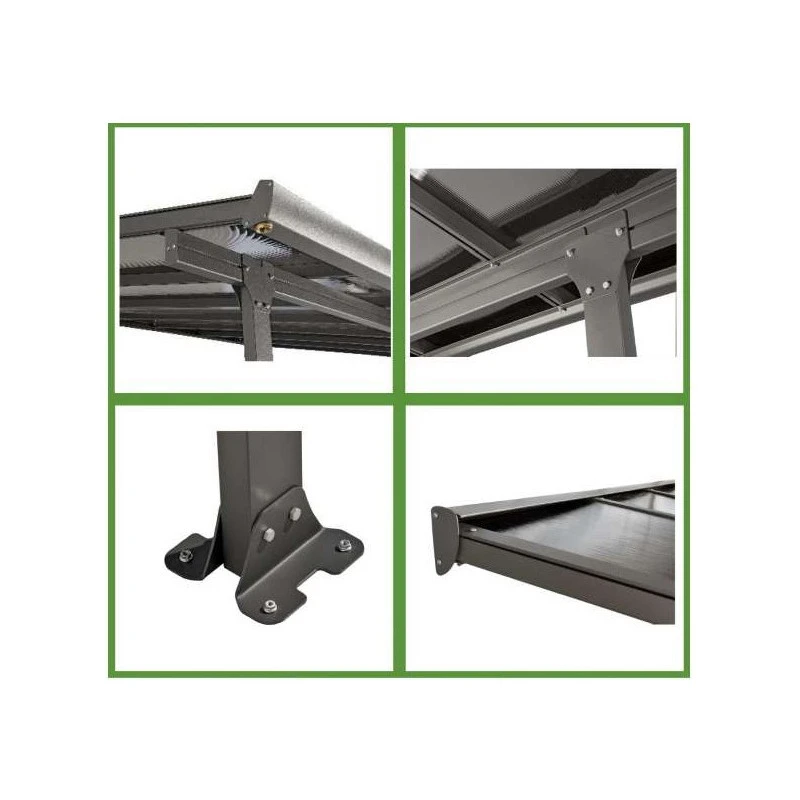 Toit Terrasse Aluminium Polycarbonate Anti-UV 1475m2 TT3050AL 3 Toit Terrasse Aluminium Polycarbonate Anti-UV 1475m2 TT3050AL – Image 3
