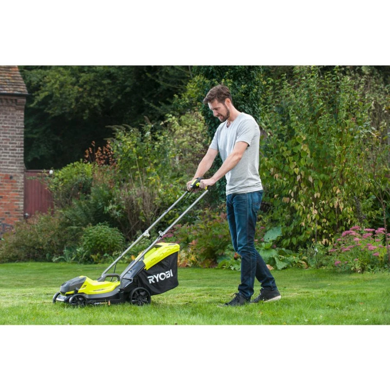 Ryobi Tondeuse Poussée 18 V One+ Lithium+ 4.0 Ah 33 Cm RLM18X33B40 2 Ryobi Tondeuse Poussée 18 V One+ Lithium+ 4.0 Ah 33 Cm RLM18X33B40 – Image 2
