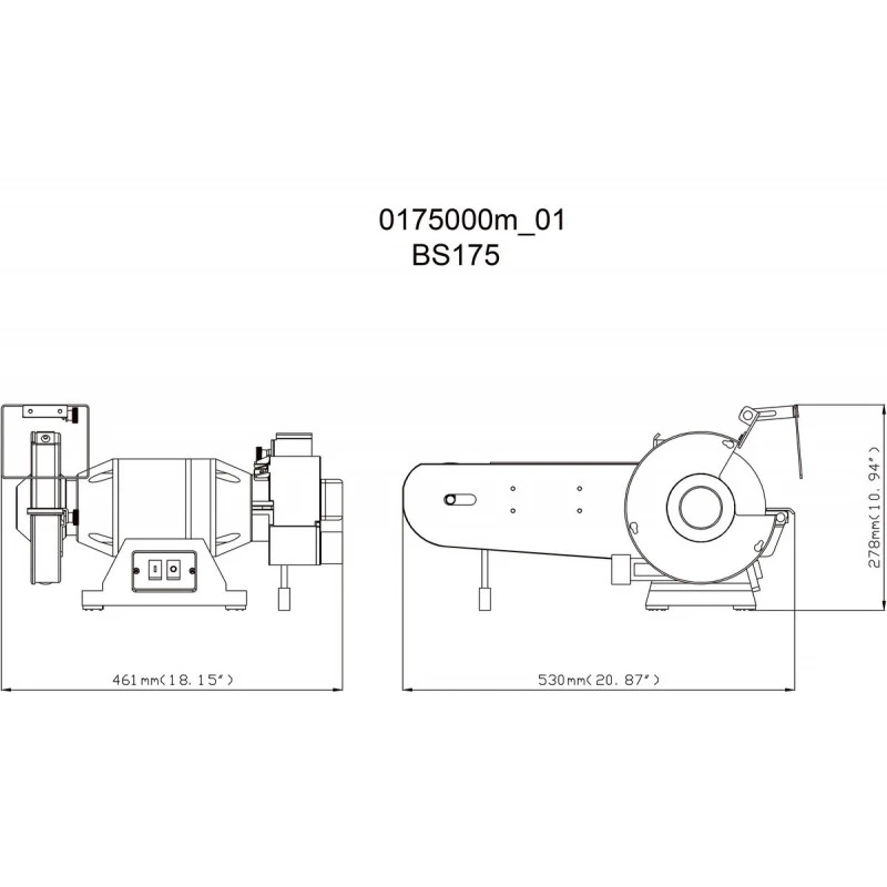 Touret à Meuler BS 175 500W 175x25x32mm 2980tr/min Metabo 3 Touret à Meuler BS 175 500W 175x25x32mm 2980tr/min Metabo – Image 3