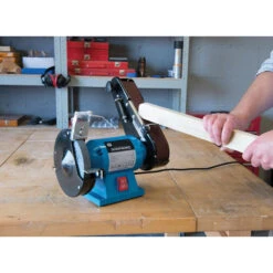 Silverline Touret à Meuler Et Ponceuse à Bande 2-en-1, 240 W 612519 -Kobleo touret a meuler et ponceuse a bande 2 en 1 240 w 612519 silverline 4