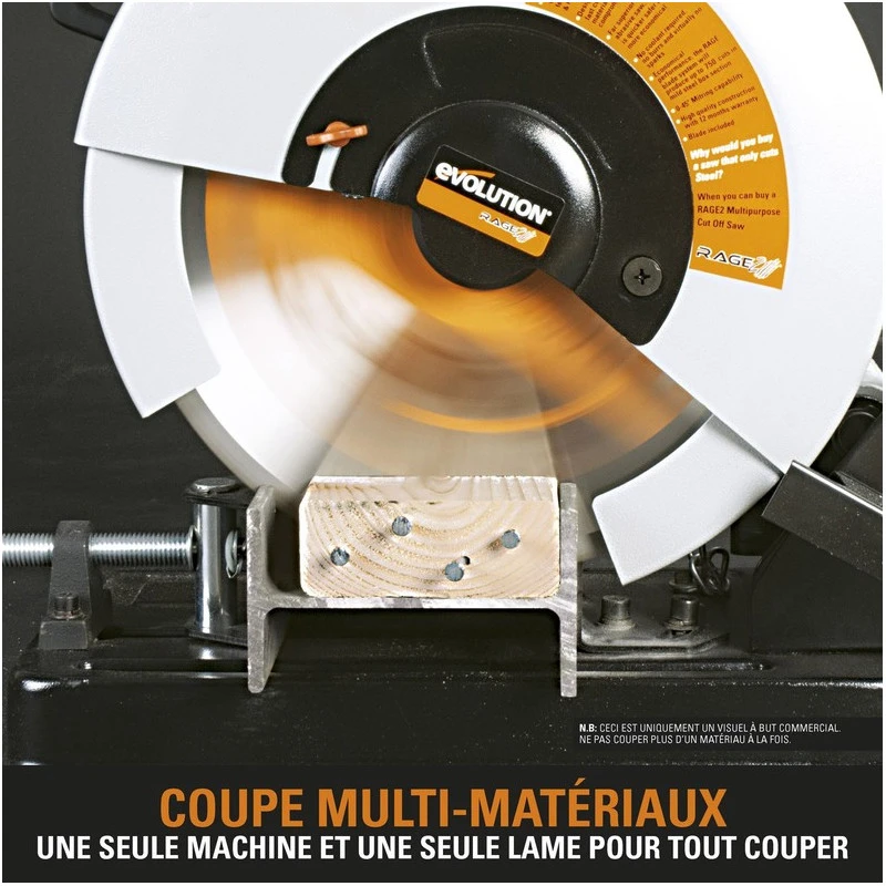 Evolution Tronçonneuse De Chantier Multi-usages 355 Mm 2000 W EV31RAGE2 4 Evolution Tronçonneuse De Chantier Multi-usages 355 Mm 2000 W EV31RAGE2 – Image 4