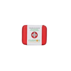 Trousse Secours Multirisque 5/10 Personnes PU Rouge Avec Croix LYR 251