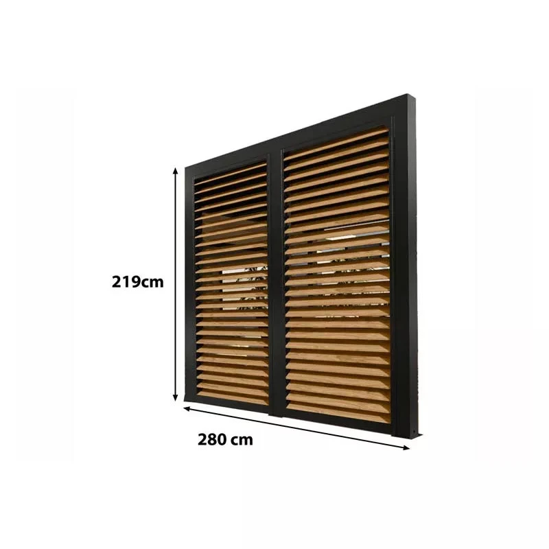 Ventelles Alu Habrita Foresta PERBIV30B Imitation Bois Pour Côté 3m 2 Ventelles Alu Habrita Foresta PERBIV30B Imitation Bois Pour Côté 3m – Image 2