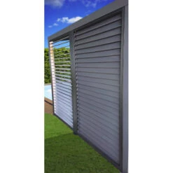 Ventelles Alu Mobiles Habrita Foresta PER BI V30 Pour Côté 3m Gris -Kobleo ventelles alu mobiles habrita foresta per bi v30 pour cote 3m gris 2