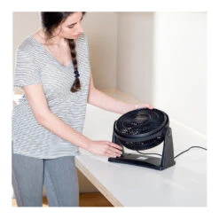 Ventilateur De Bureau Taurus Alpatec Ice Brise Mini 25cm 23W Noir -Kobleo ventilateur de bureau taurus alpatec ice brise mini 25cm 23w noir 6