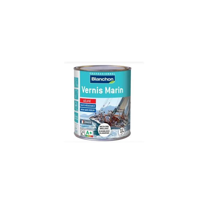 Vernis Marin Blanchon Incolore 1l Aspect Brillant 1 Vernis Marin Blanchon Incolore 1l Aspect Brillant