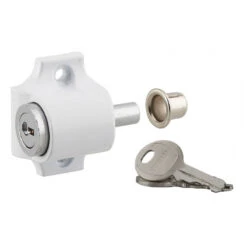 Verrou Fenêtre Cylindre Pêne Poussoir Spécial Baies Coulissantes 2 Clé