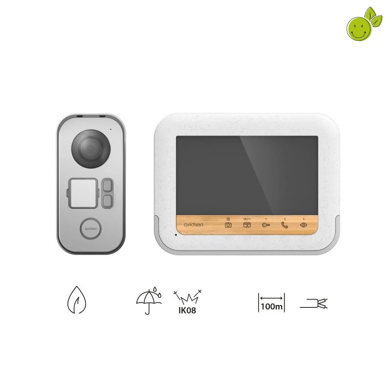 Visiophone BambooView éco-responsable écran 7" Portée 100m Avidsen 7 Visiophone BambooView éco-responsable écran 7" Portée 100m Avidsen – Image 7