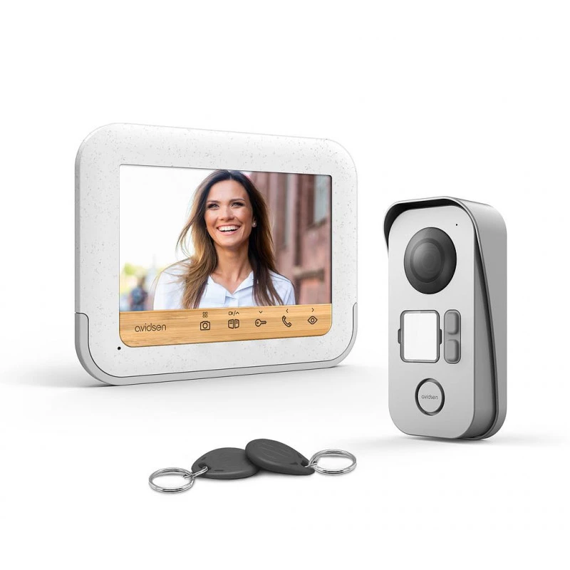 Visiophone BambooView éco-responsable écran 7" Portée 100m Avidsen 1 Visiophone BambooView éco-responsable écran 7" Portée 100m Avidsen