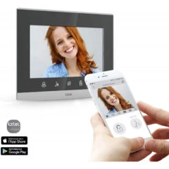 Visiophone Wave Sans Fil 720313 Connecté 350m Maxi 7" Extel -Kobleo visiophone wave sans fil 720313 connecte 350m maxi 7 extel 3